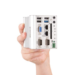 BX-321 Fanless Embedded PC / DIN Rail Mount / Intel Atom E3845 (BayTrail) / DAQ Controller Interface / 12-24VDC Input